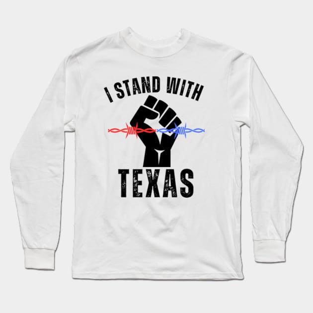 Texas Border Crisis Political Jeo Biden Long Sleeve T-Shirt by Mojakolane